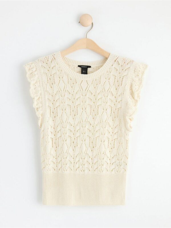 Knitted sleeveless top - 8592060-7862