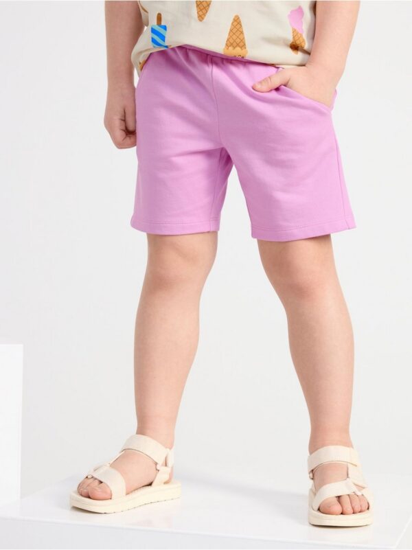 Shorts with adjustable waist and pockets - 8593435-9857