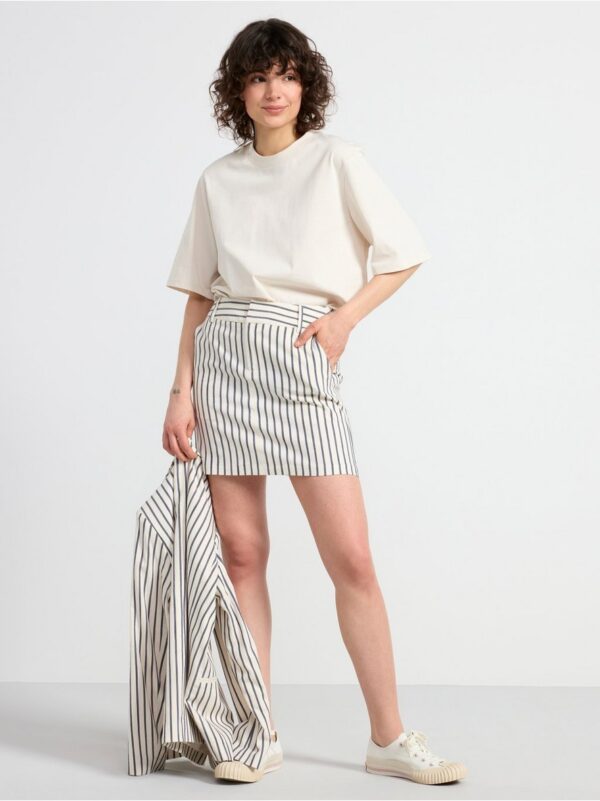 Striped mini skirt - 8608191-300