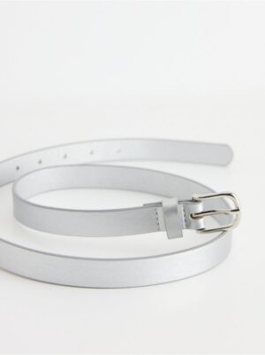 Belt with silver-coloured buckle - 8608324-10
