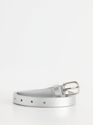 Belt with silver-coloured buckle - 8608324-10