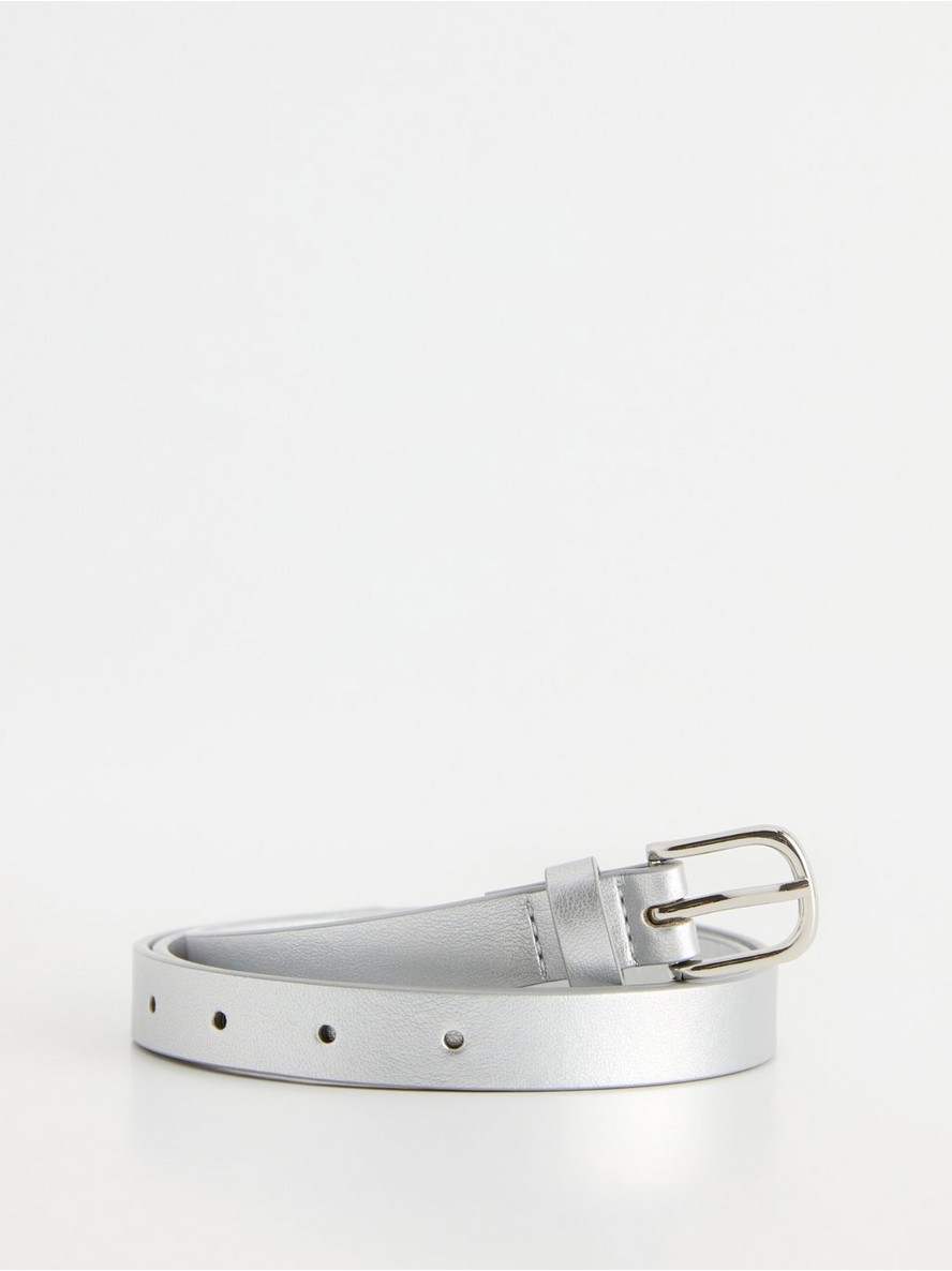 Kais – Belt with silver-coloured buckle