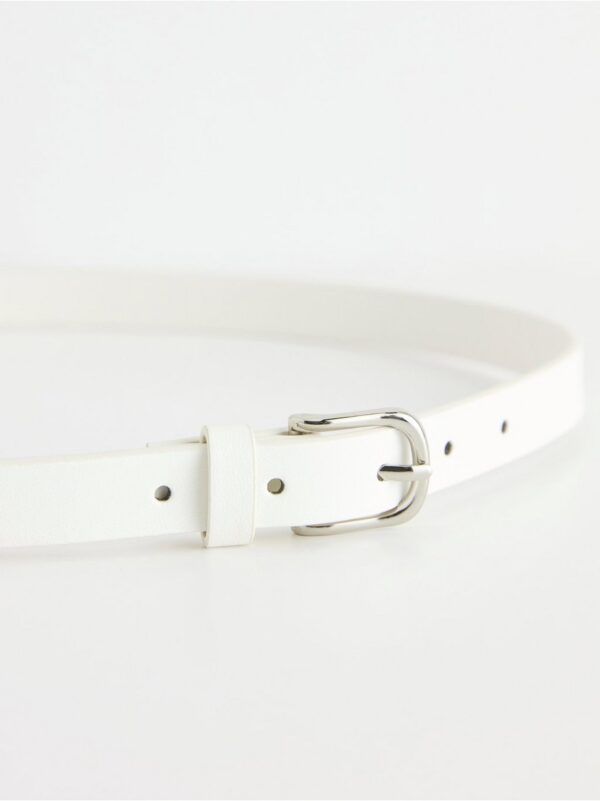 Belt with silver-coloured buckle - 8608324-70