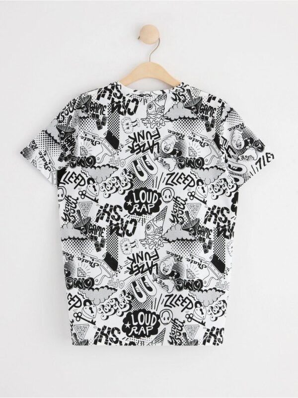 T-shirt with cartoon print - 8467236-300