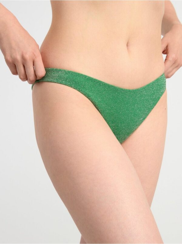 Regular waist brazilian bikini bottoms in lurex - 8489335-3918