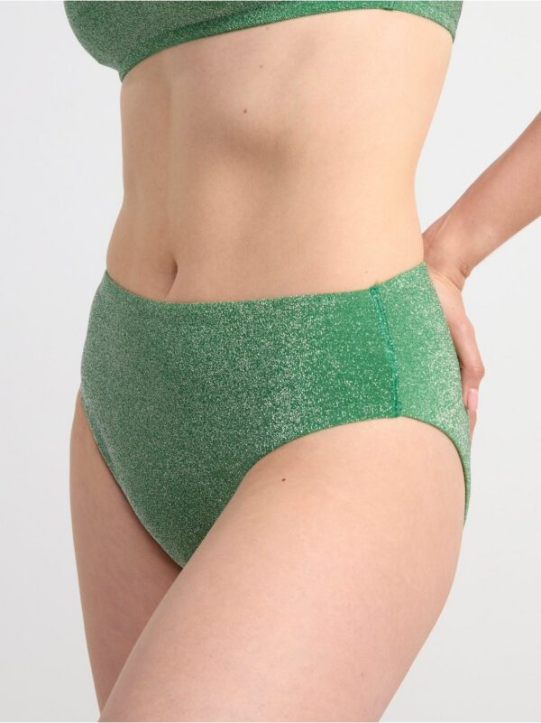 High waist bikini bottoms with lurex - 8489674-3918