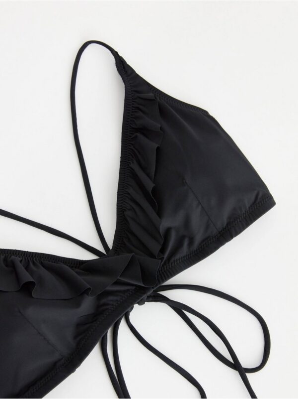 Triangle bikini top with flounce - 8510857-80