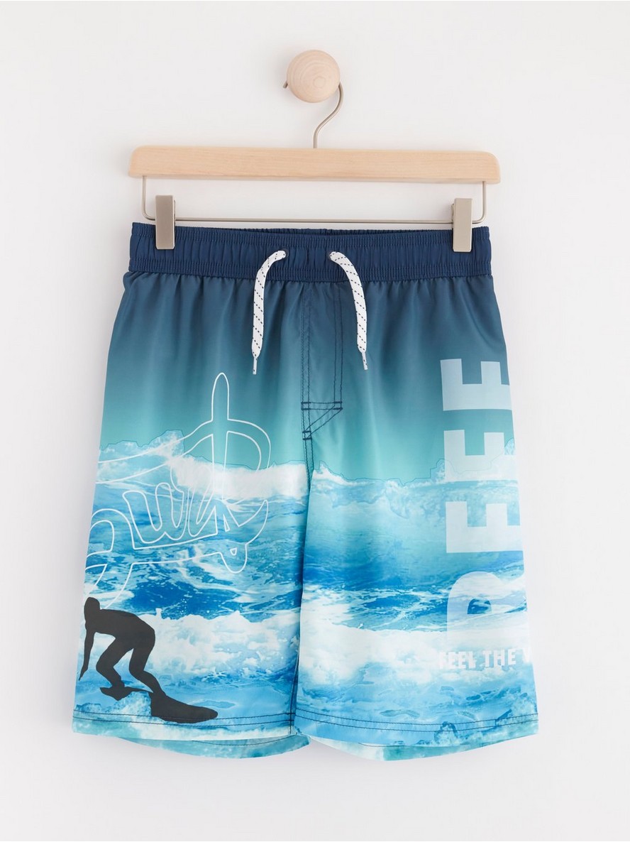 Sorts – Swim shorts with surf pattern