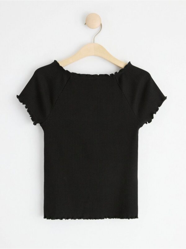 Ribbed short sleeve top - 8527358-80