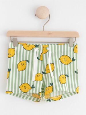 Striped swim trunks with lemons - 8533621-1588