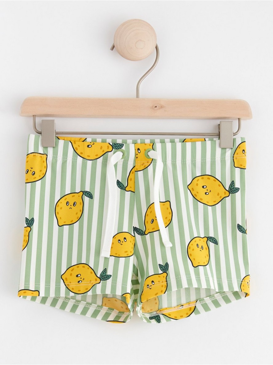 Kupace gace – Striped swim trunks with lemons