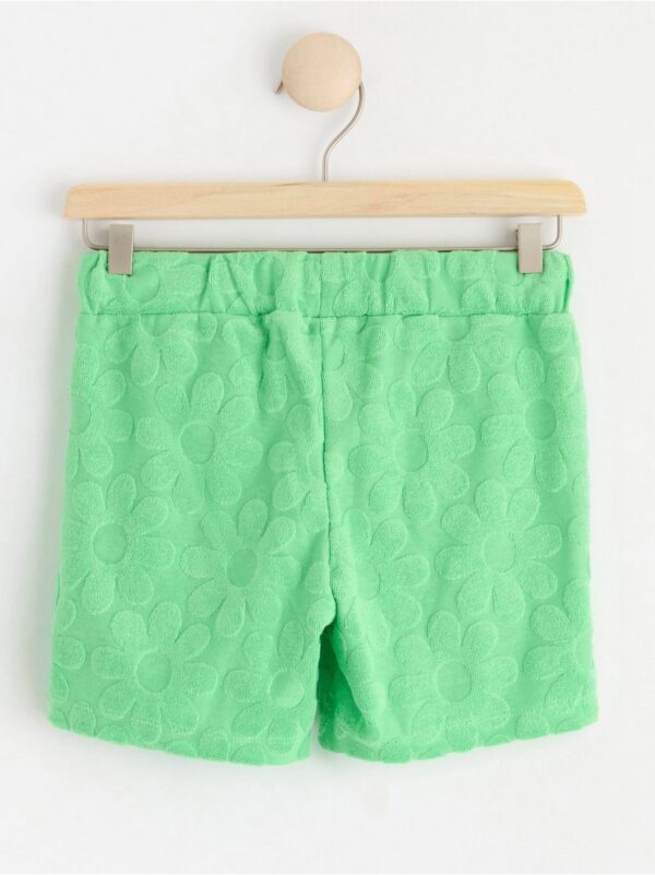 Terry shorts with flower pattern - 8533898-1209