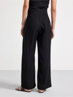 LYKKE High waist linen blend trousers - 8546291-80