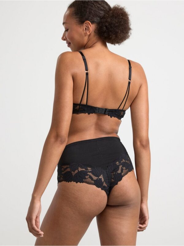 Brazilian briefs high waist with lace - 8555278-80