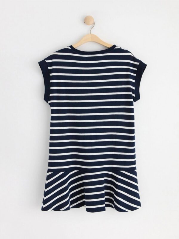 Short sleeve dress with stripes - 8558259-2150