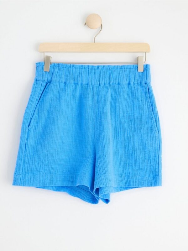 Cotton gauze shorts - 8559457-8861