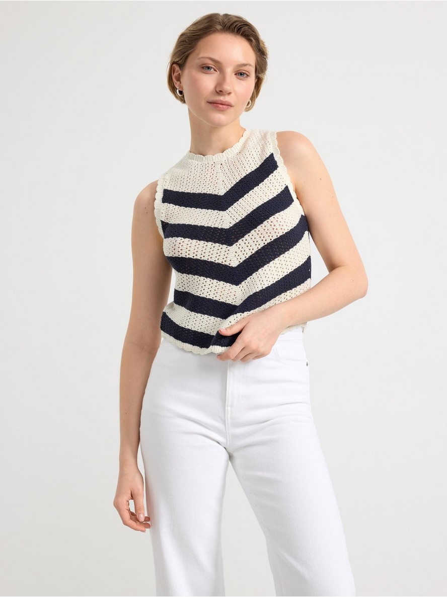 Majica – Knitted top with stripes