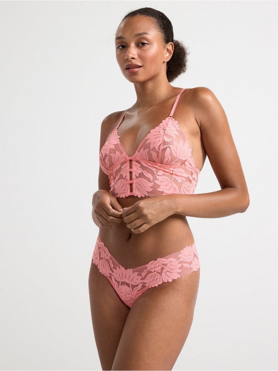 Brushalter – Unpadded bralette with lace