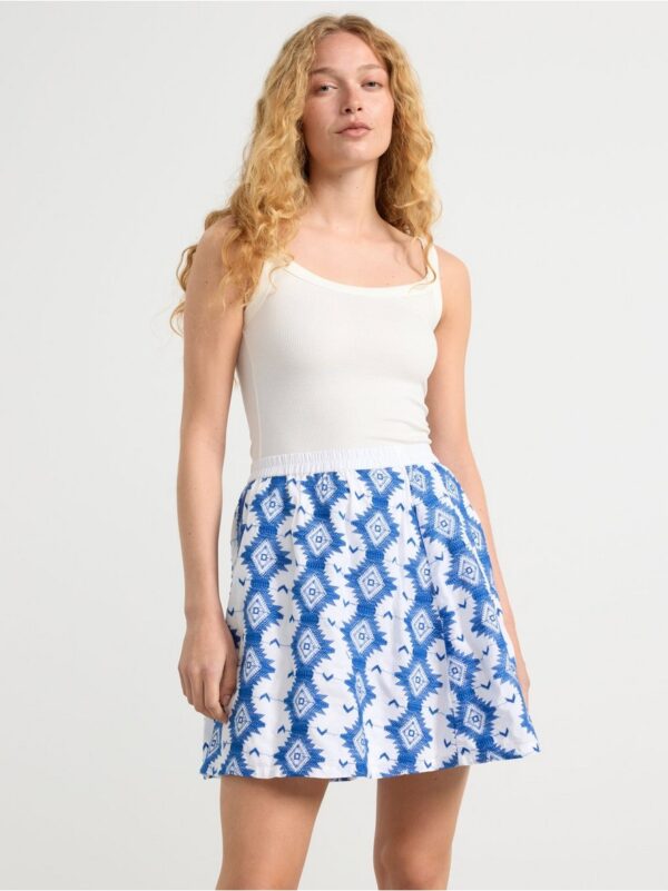 Skirt with embroidered pattern - 8579666-300