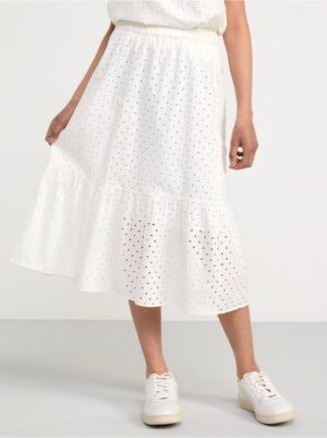 Embroidered cotton skirt - 8580032-300