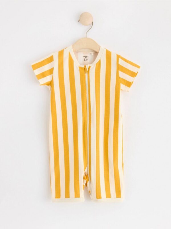 Pyjama romper with stripes - 8587789-8557