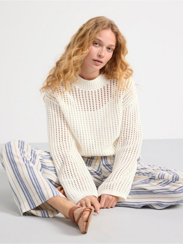 Hole knitted jumper - 8591998-7488