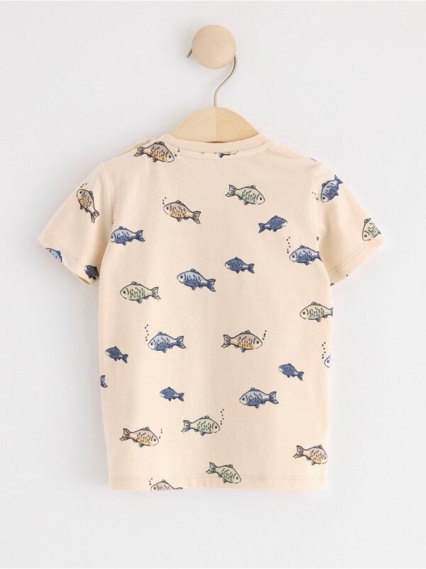 Short sleeve top with fish - 8594343-1230