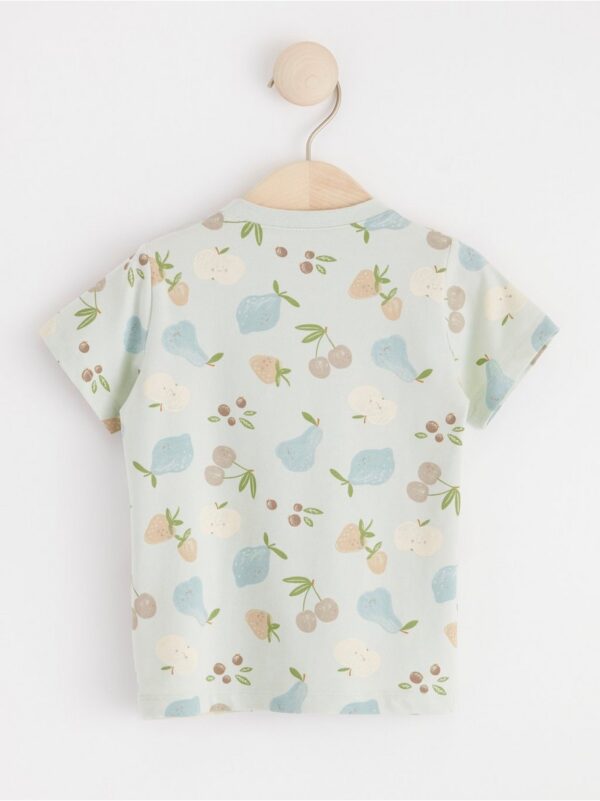 Short sleeve top with fruits - 8594345-7654