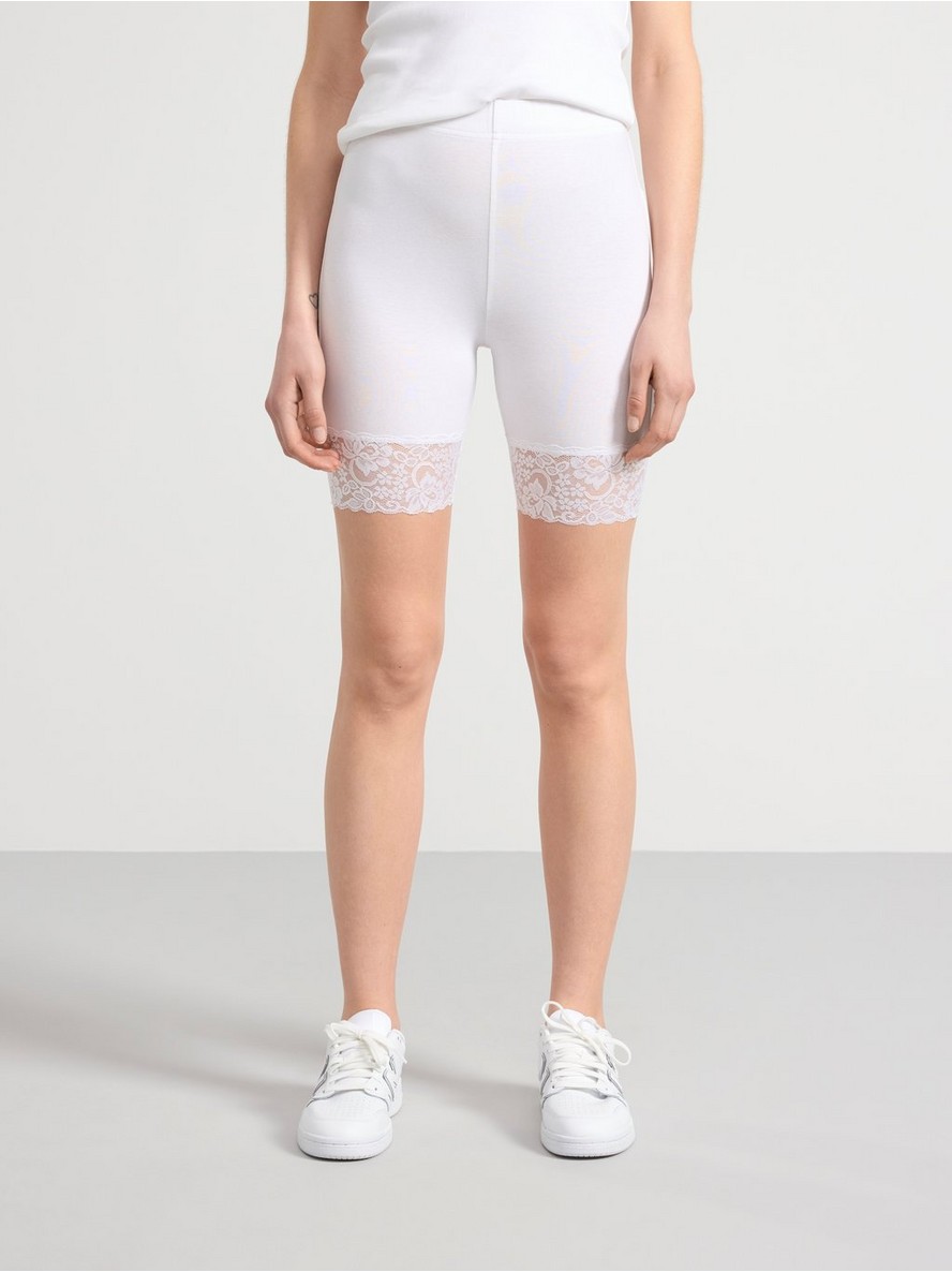 Biciklisticki sorts – Cycling shorts with lace trim