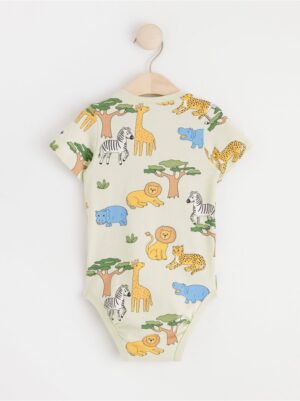 Short sleeve bodysuit with animals - 8605900-1160