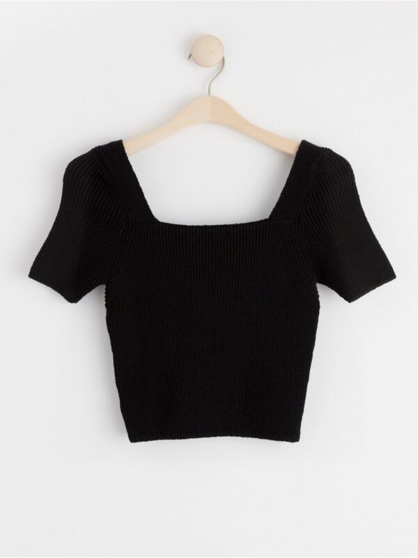 Knitted short sleeve top - 8615131-80