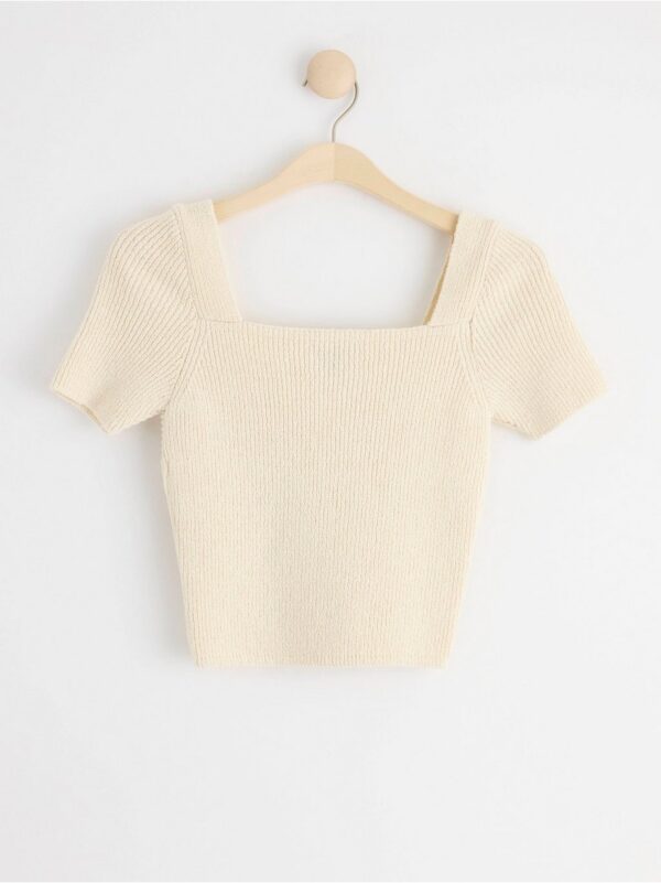 Knitted short sleeve top - 8615131-9606
