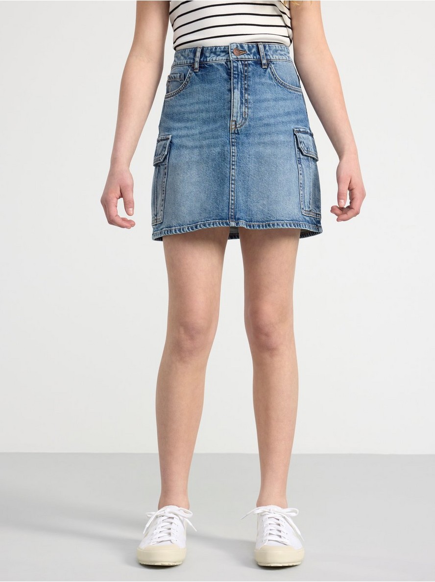 Suknja – Denim cargo skirt