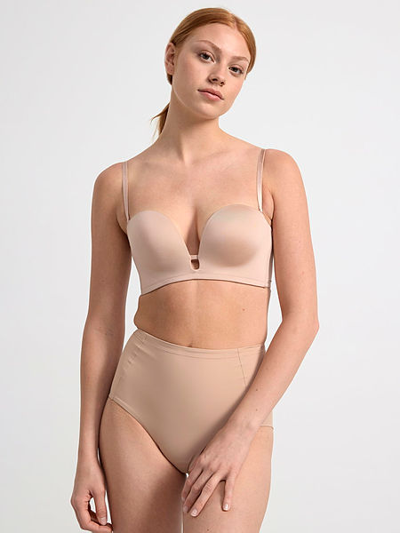 Brushalter - Strapless deep plunge push-up bra - Lindex Online