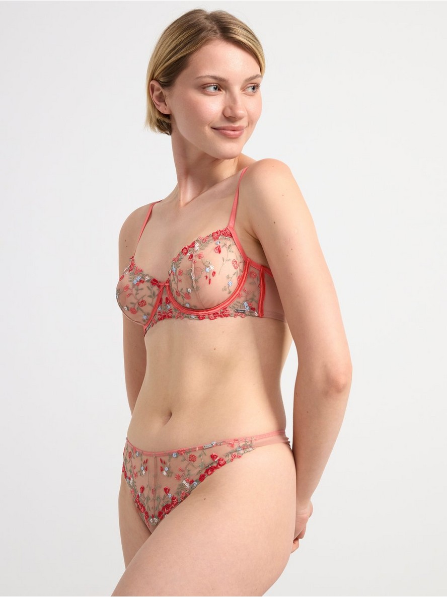 Gacice – Thong low waist with lace flowers