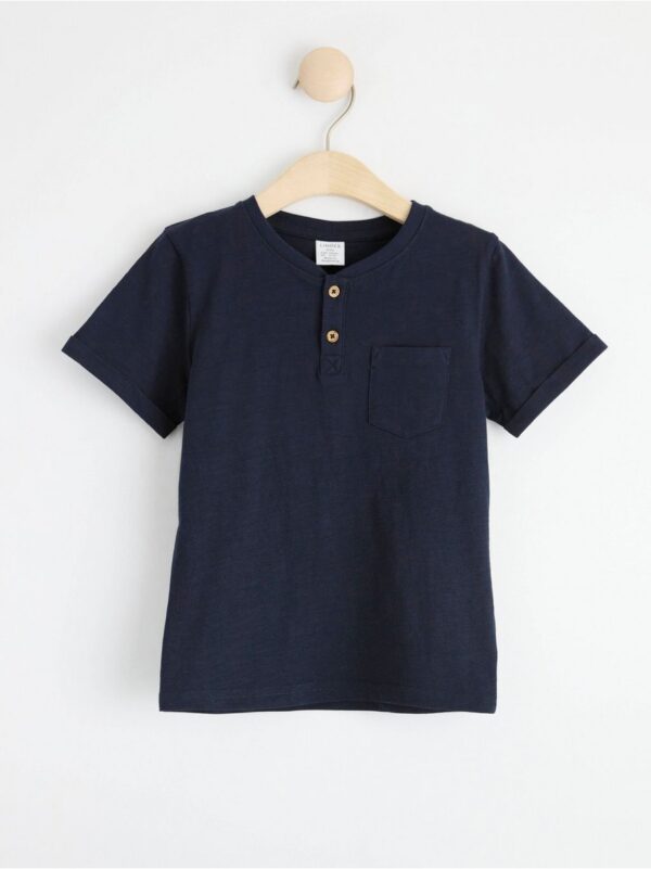 Short sleeve top with buttons - 8534344-2521