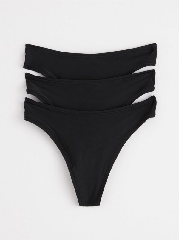 3-pack super stretch thongs regular waist - 8542778-80