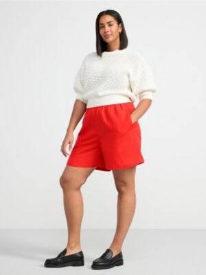 Linen blend shorts - 8557505-7432