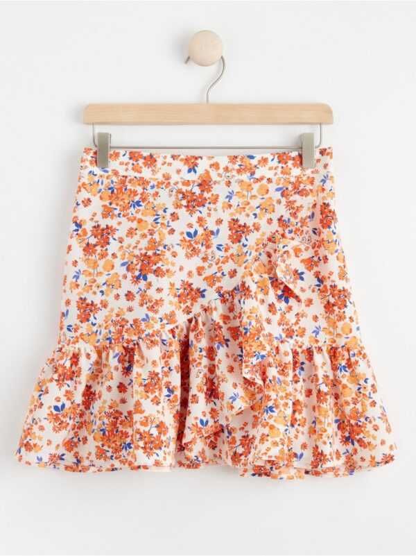 Mini skirt with flounces - 8581020-7816