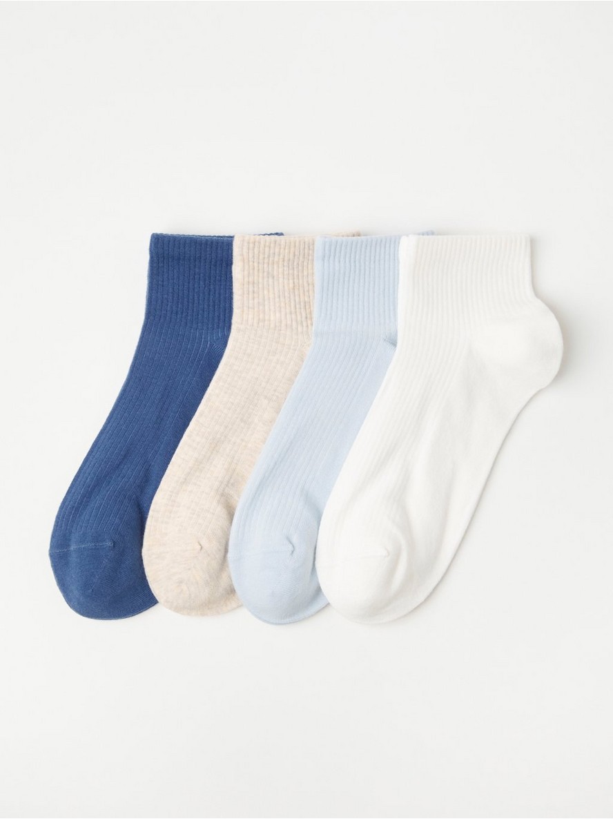 Carape – 4-pack ribbed ankle socks