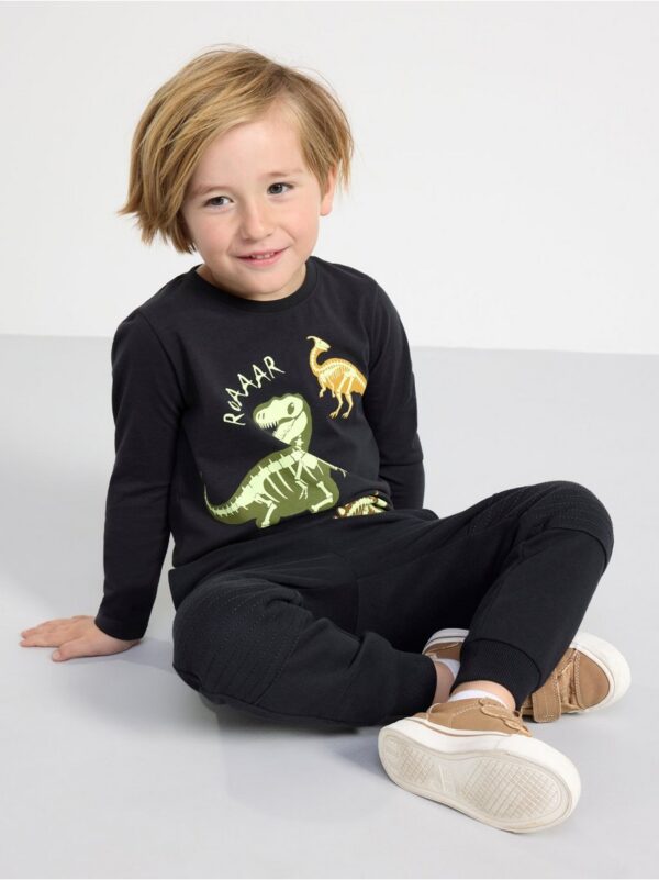 Long sleeve top with glow in the dark dinosaurs - 8597586-6959