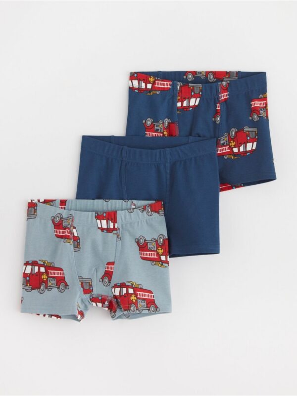 3-pack boxer shorts with fire trucks - 8601980-6949