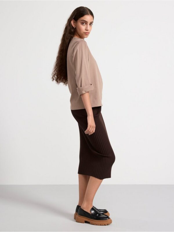 Ribbed midi skirt - 8608742-9496