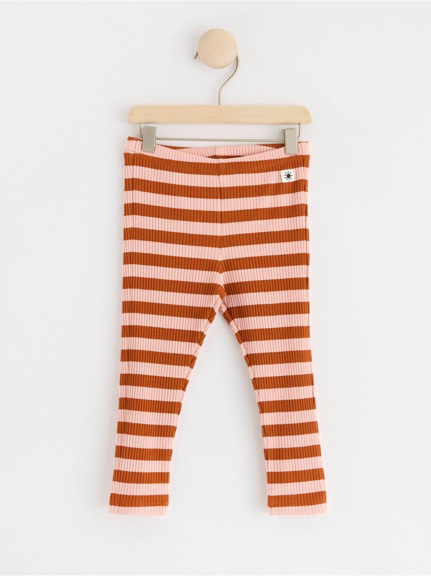 Helanke – Ribbed leggings with stripes