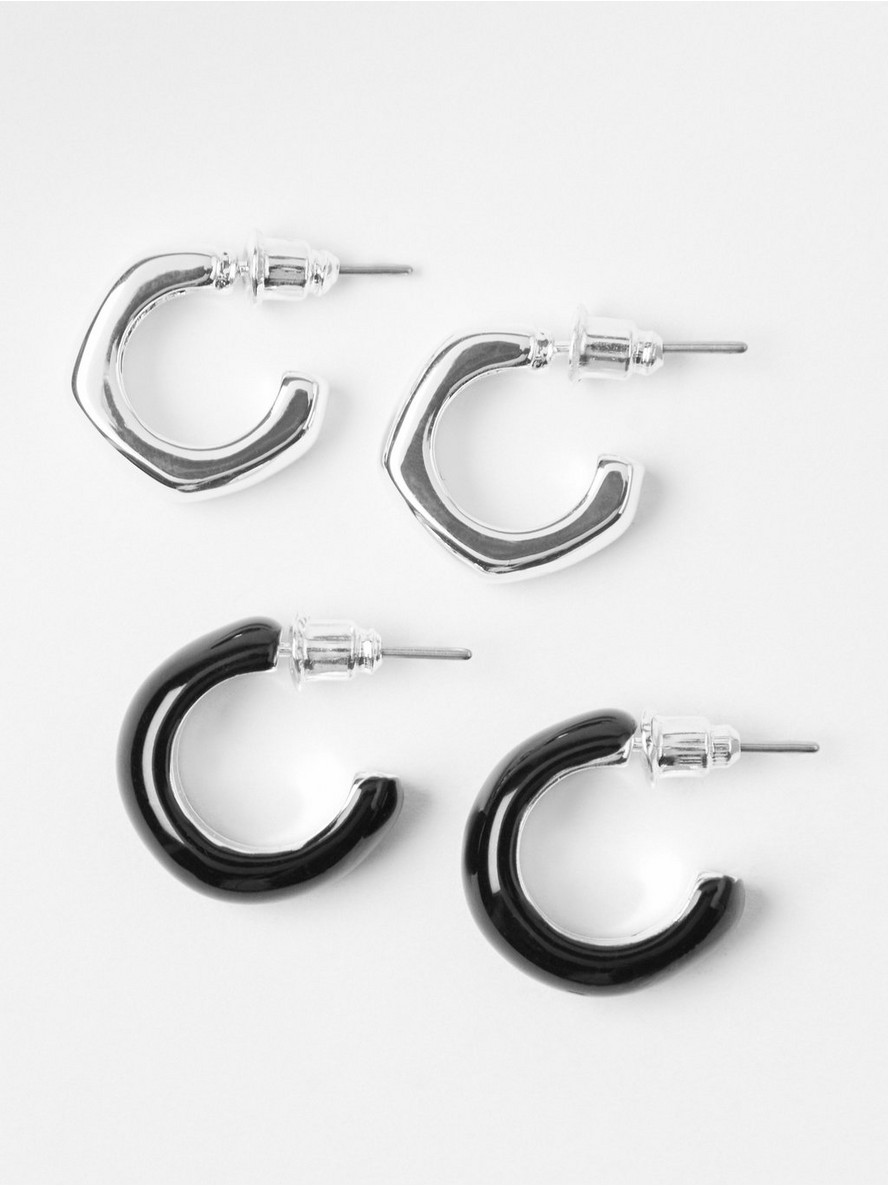 Mindjuse – 2-pack hoop earrings