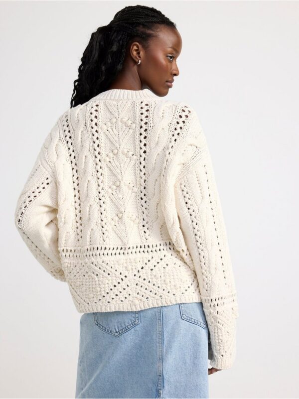 Cable-knit jumper - 8639758-300