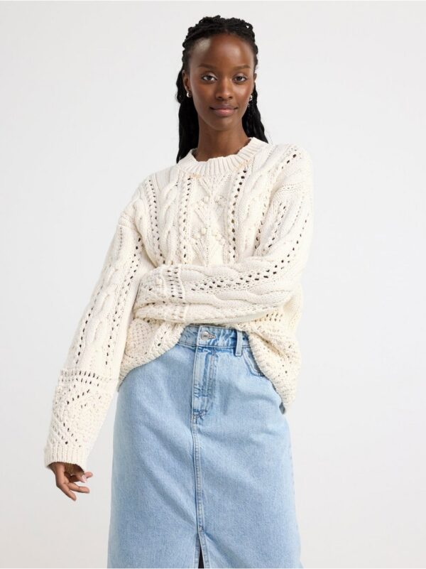 Cable-knit jumper - 8639758-300