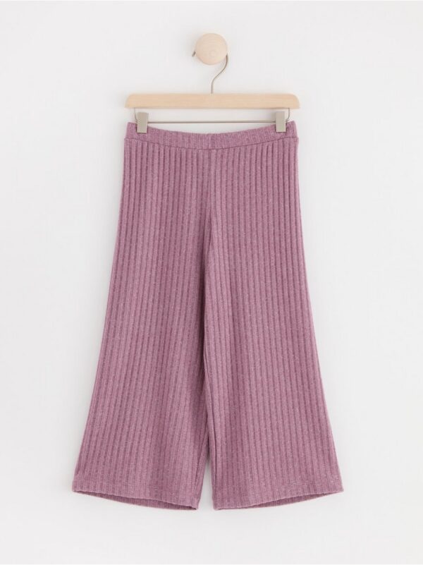 Cropped ribbed trousers - 8311152-9438