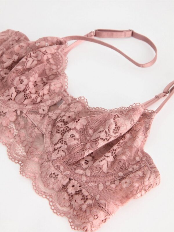 Unpadded bra with lace - 8546474-6917