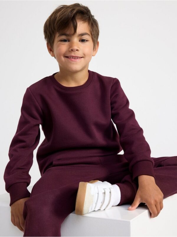 Sweatshirt with brushed inside - 8597413-7268